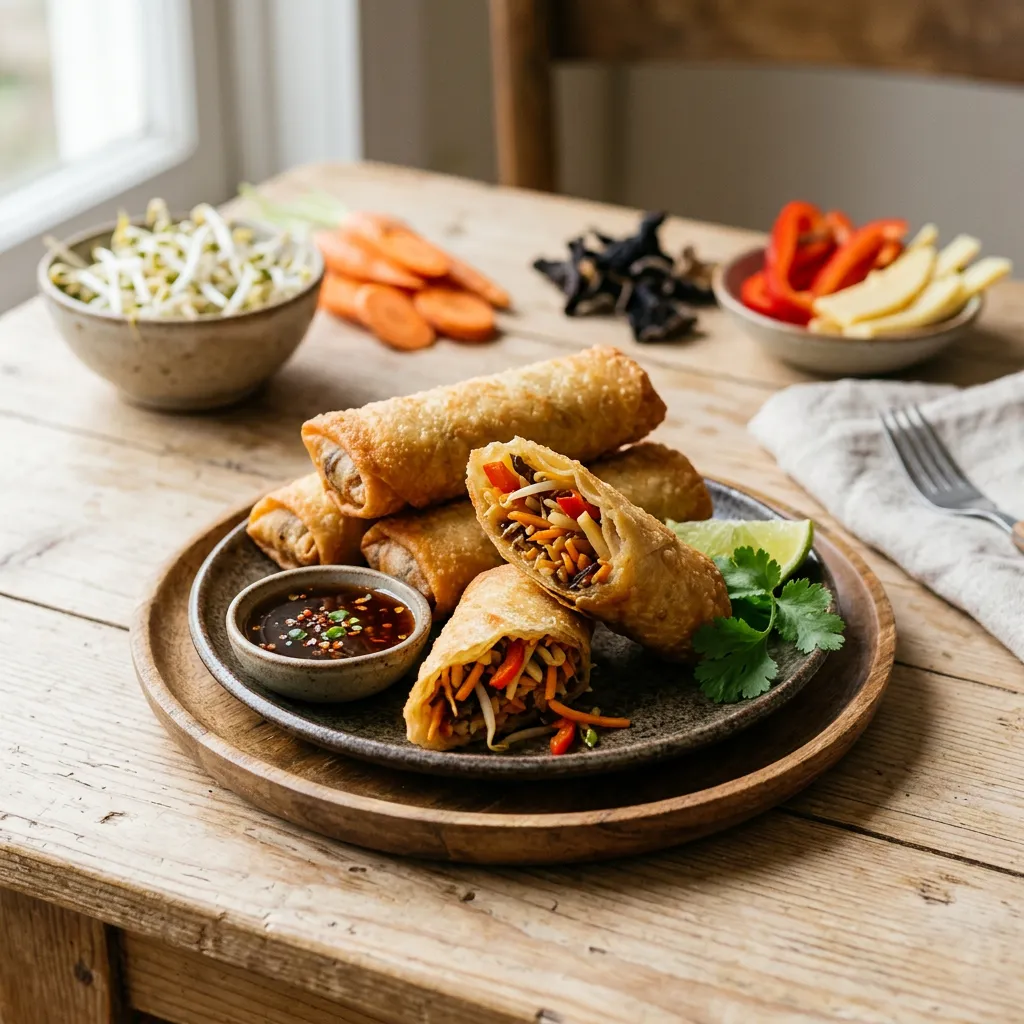 Chinese Vegetable Spring Rolls