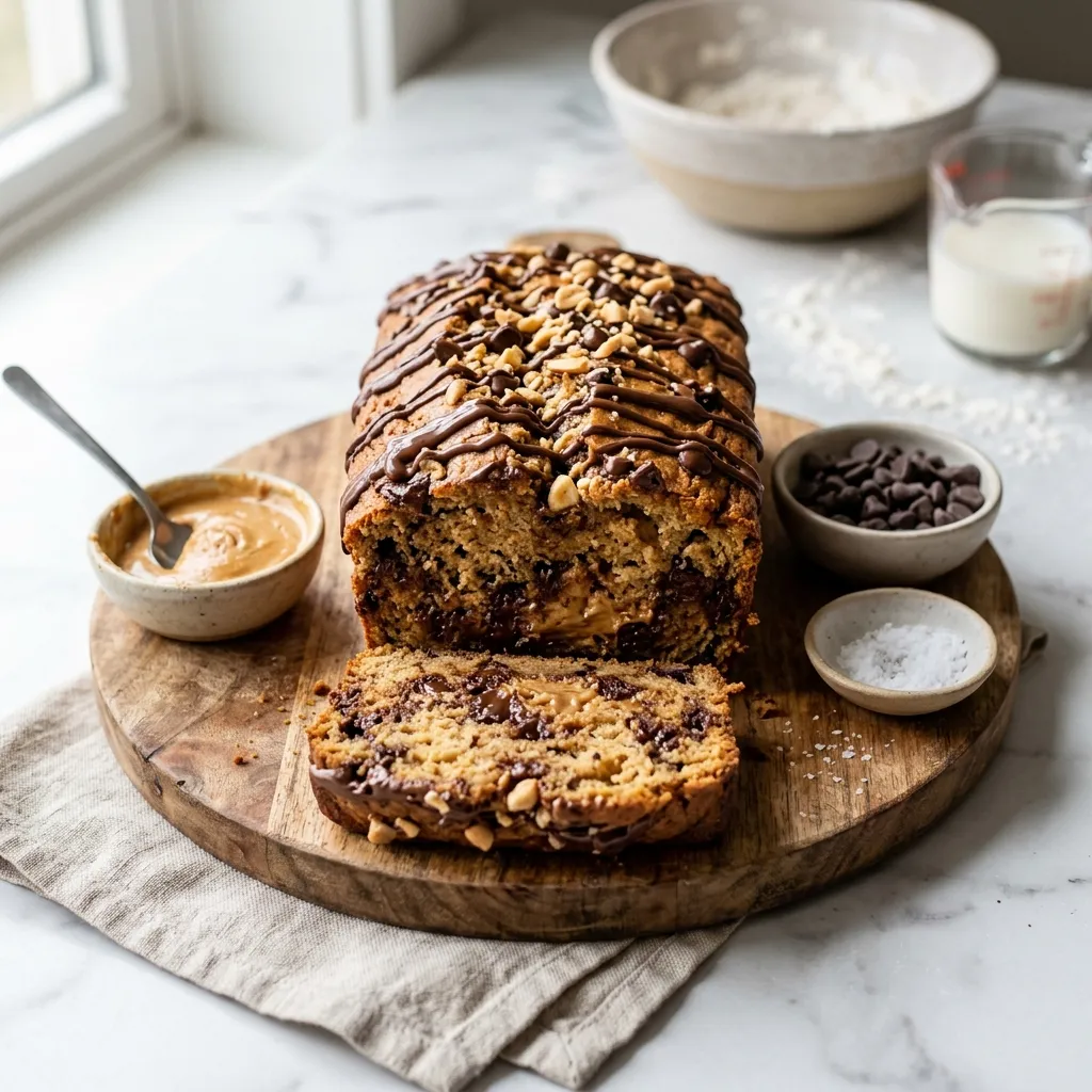 Chocolate Chip Peanut Butter Bread