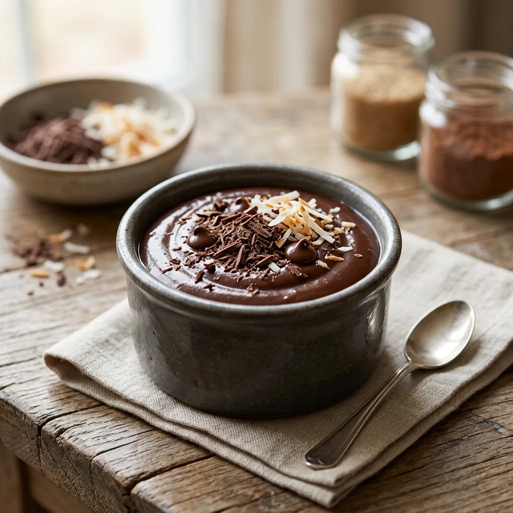 Chocolate Coconut Milk Pudding