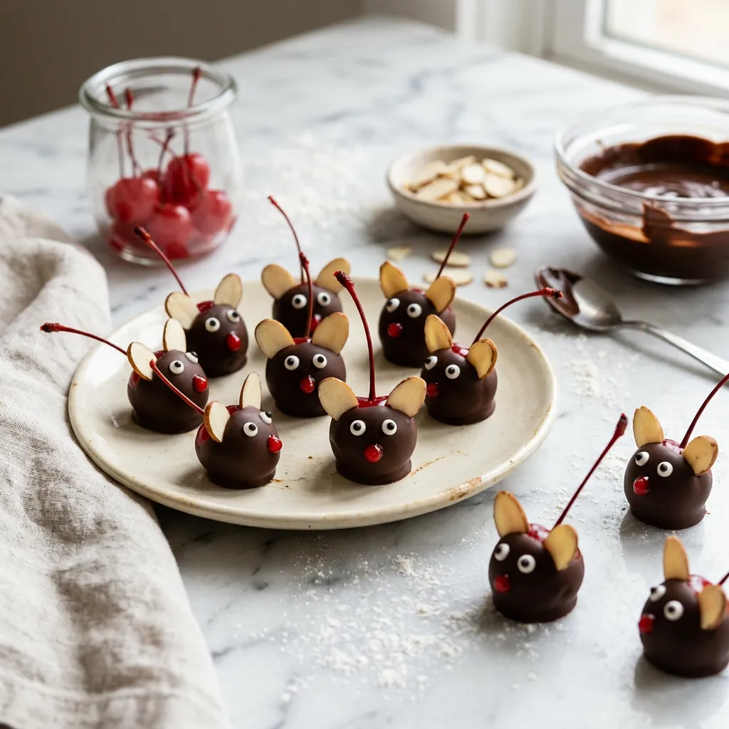 Chocolate-Covered Cherry Mice Recipe