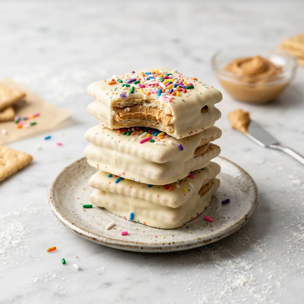 Chocolate-Covered Ritz Cracker Cookies