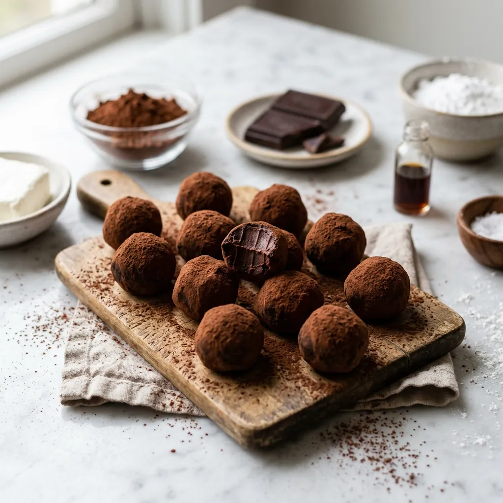 Chocolate Cream Cheese Truffles