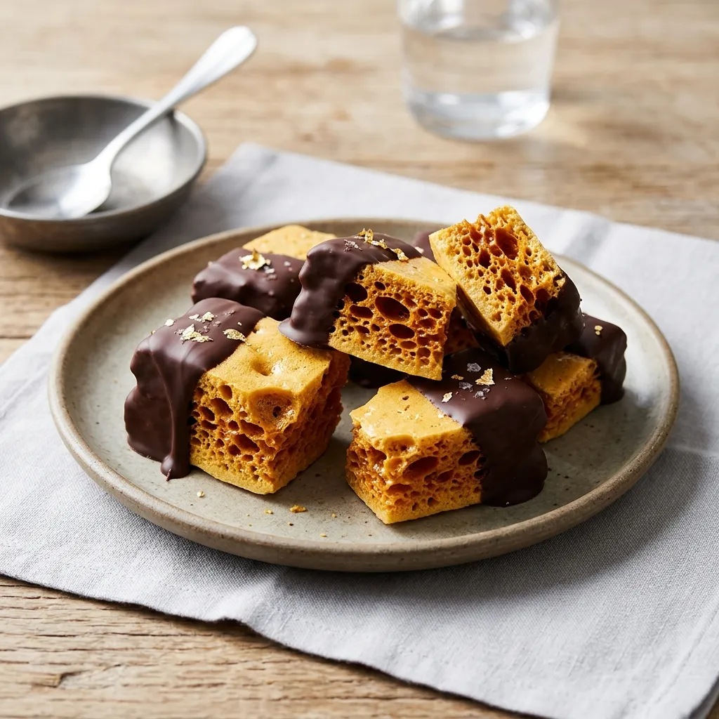 Chocolate-Dipped Honeycomb