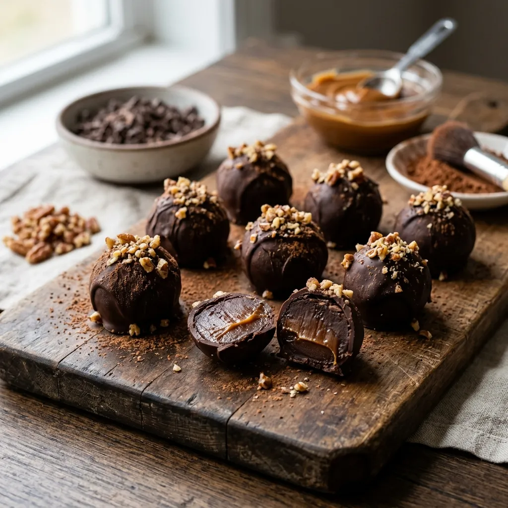 Chocolate Dulce de Leche Truffles