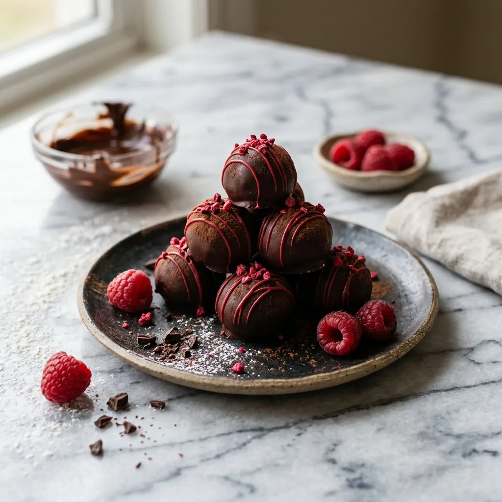 Chocolate Raspberry Truffles