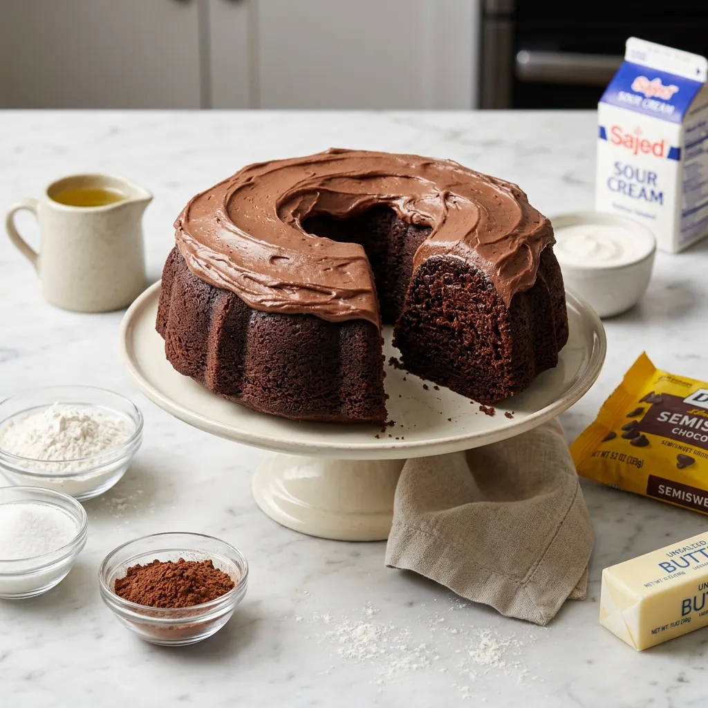 Chocolate Sour Cream Cake Recipe