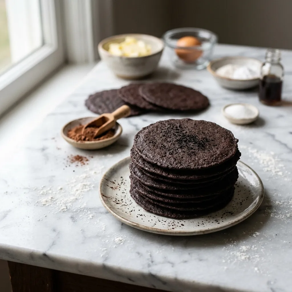 Chocolate Wafer Cookies