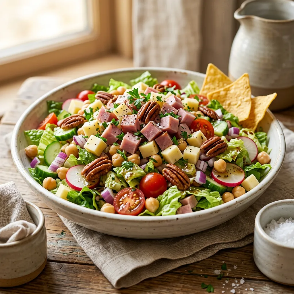 Chopped Salad With Ham and Balsamic Vinaigrette