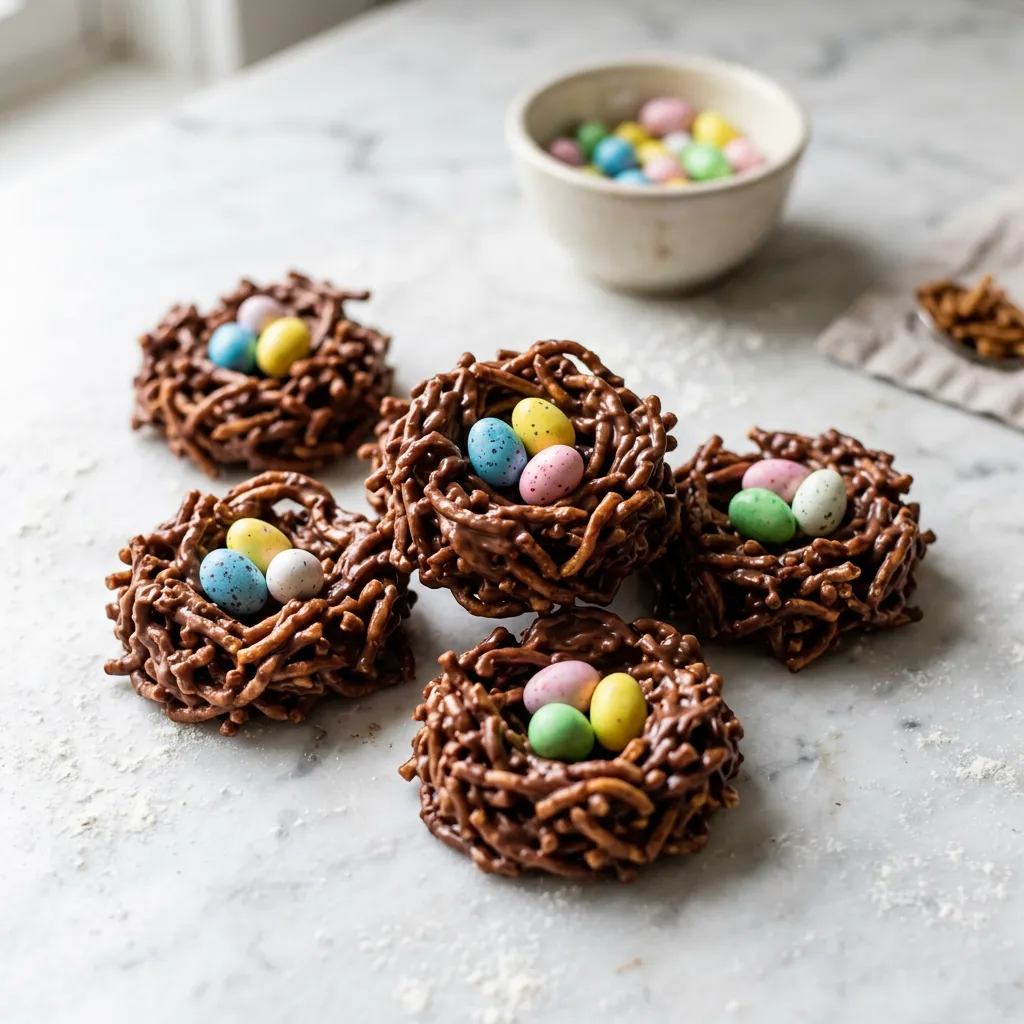 Chow Mein Noodle Bird's Nest Cookies