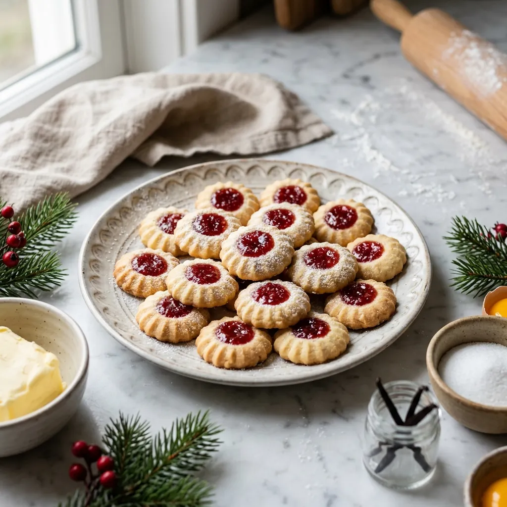 Ciasteczka Maslane z Dzemem (Polish Butter Cookies With Jam) Recipe