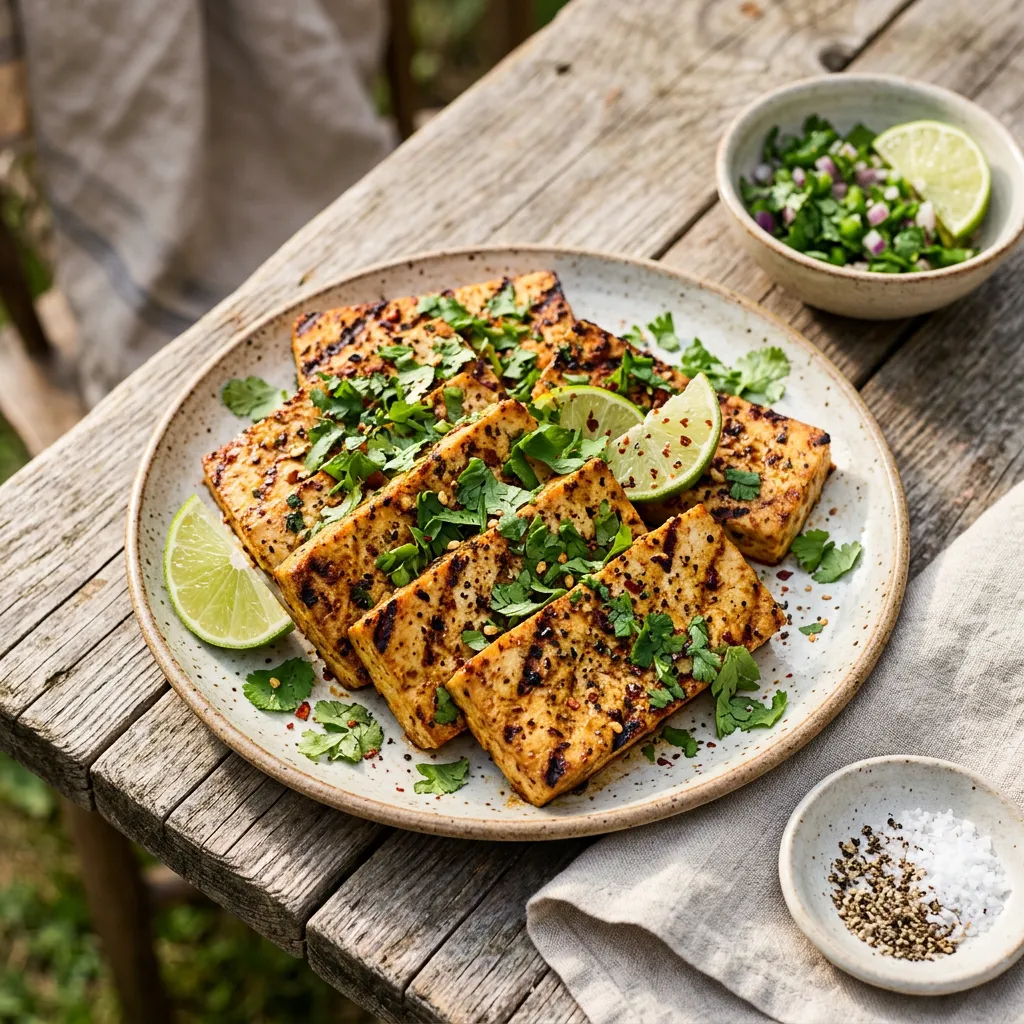 Cilantro Lime Grilled Tofu
