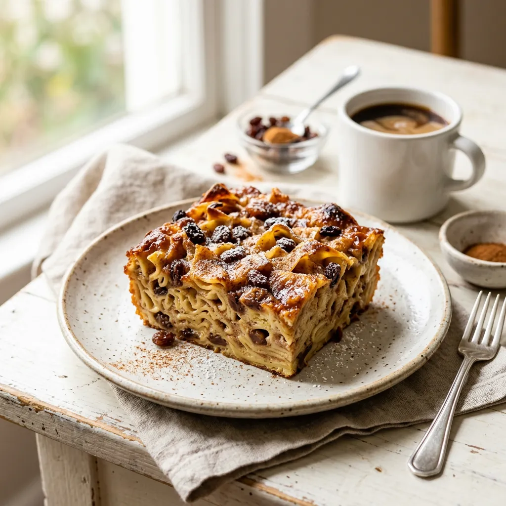 Cinnamon Raisin Noodle Kugel