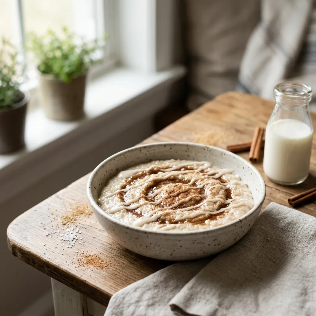 Cinnamon Roll Cream of Wheat