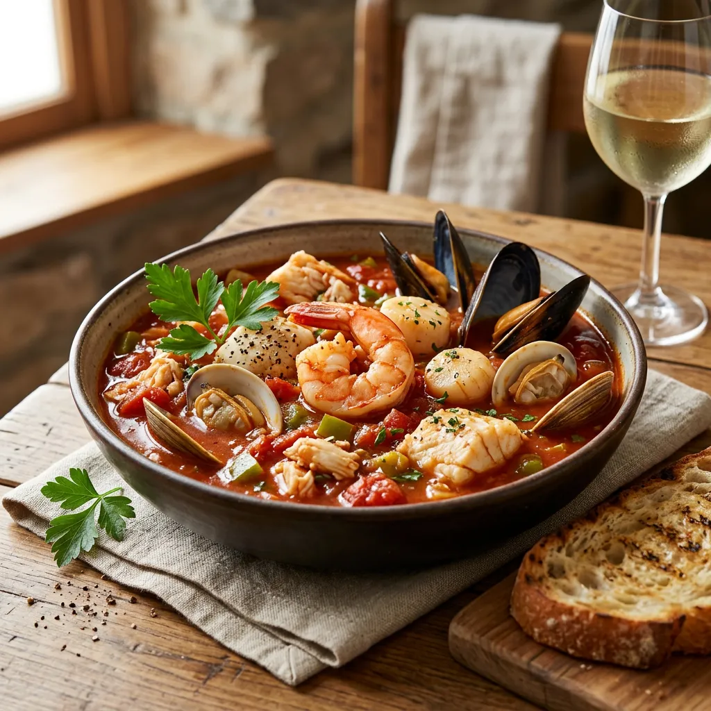 Cioppino (Crock Pot Fisherman's Stew) Recipe