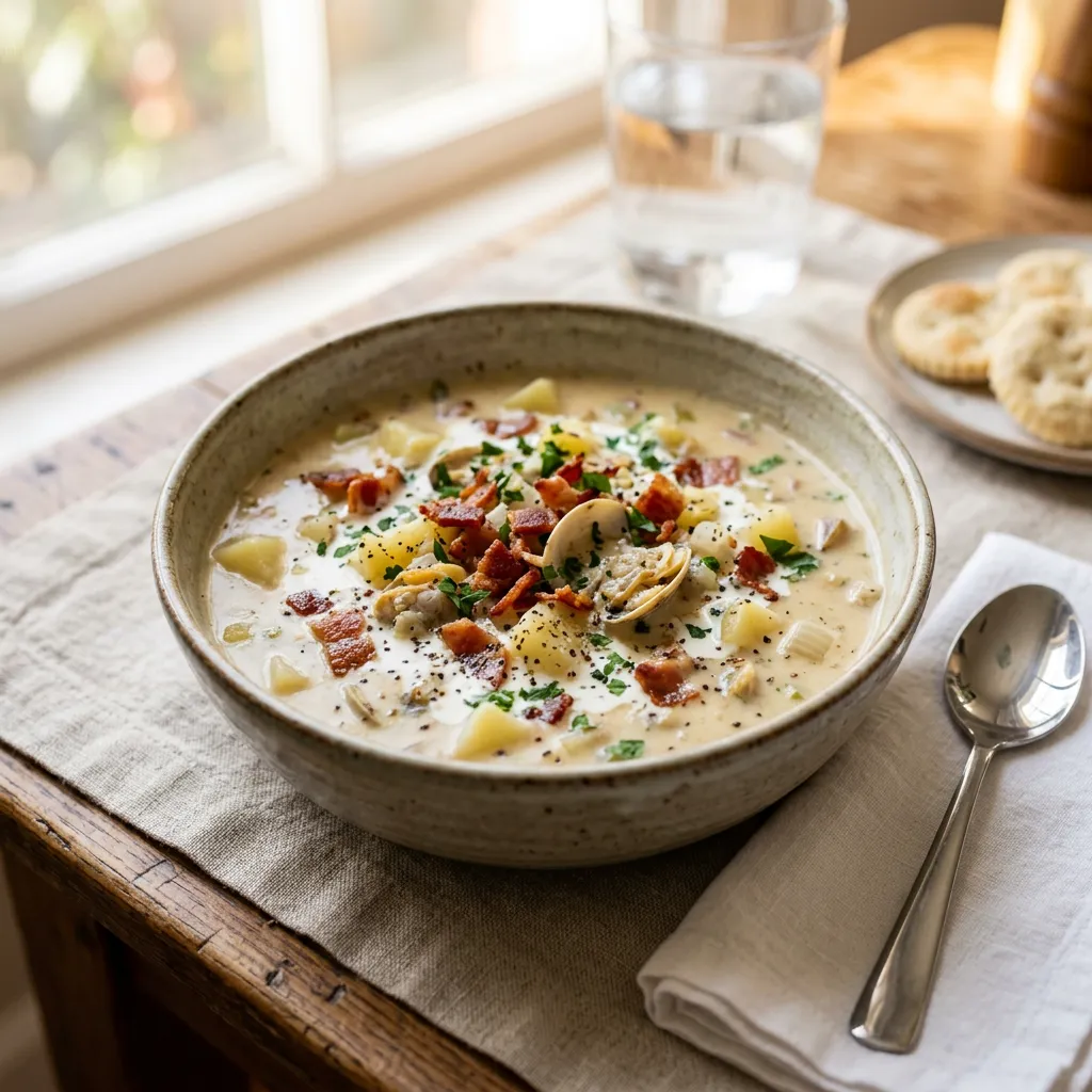 Clam Chowder with Fresh Clams