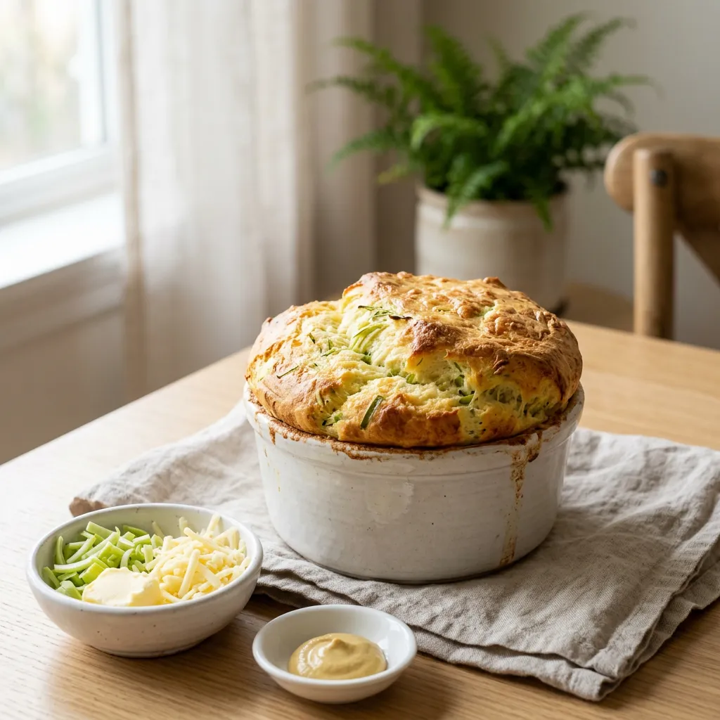 Classic Cheese and Leek Soufflé Recipe