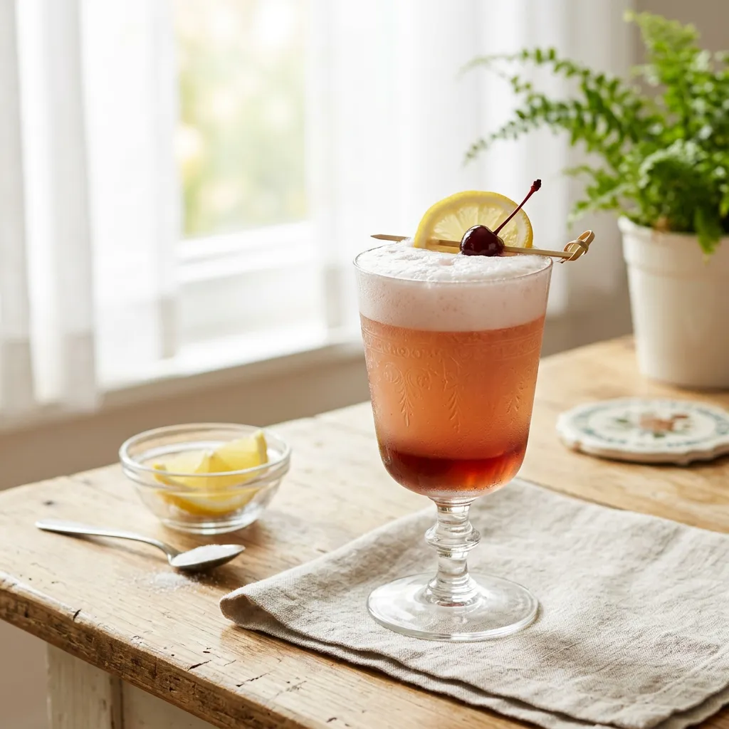 Classic Chicago Fizz Cocktail