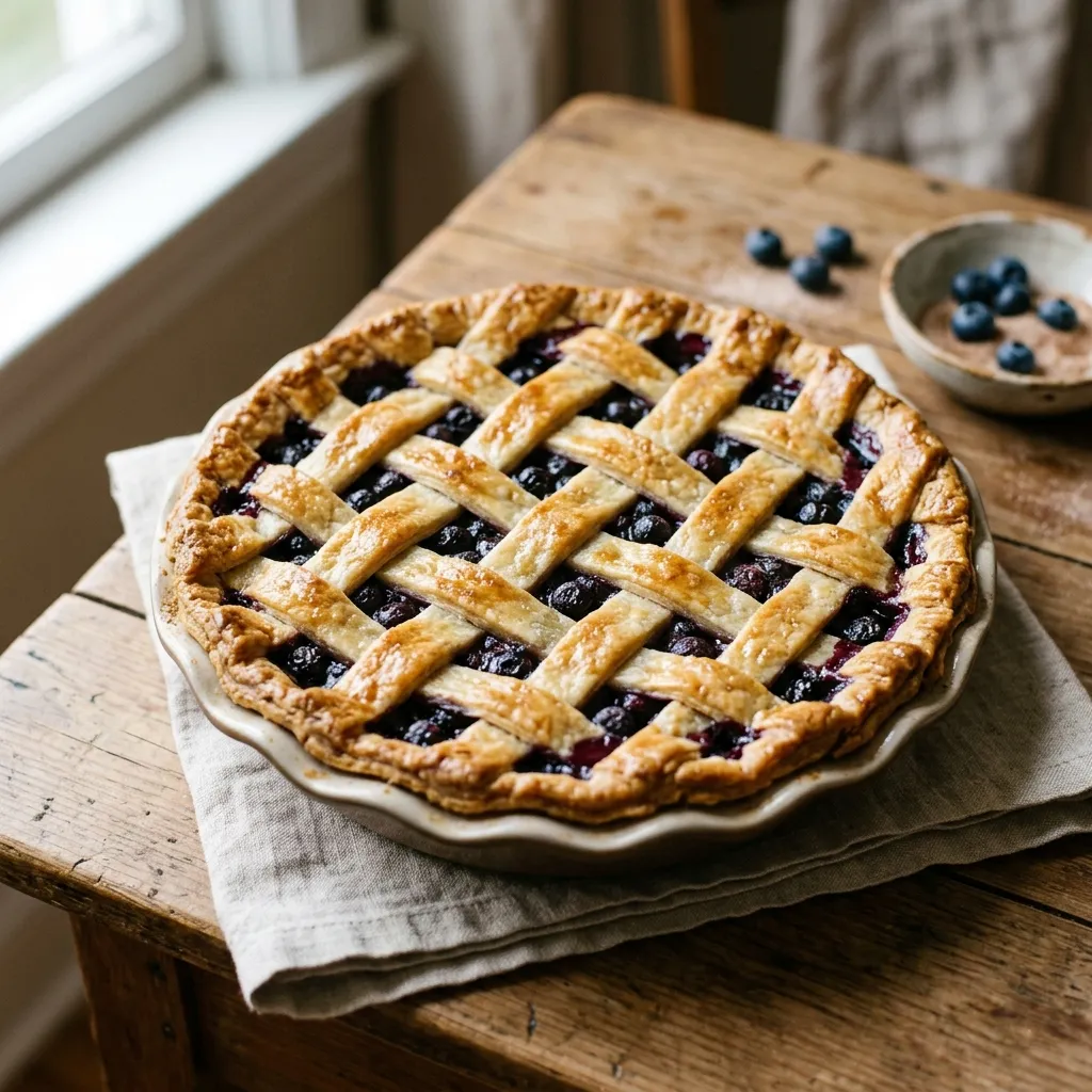 Classic Double Crust Blueberry Pie