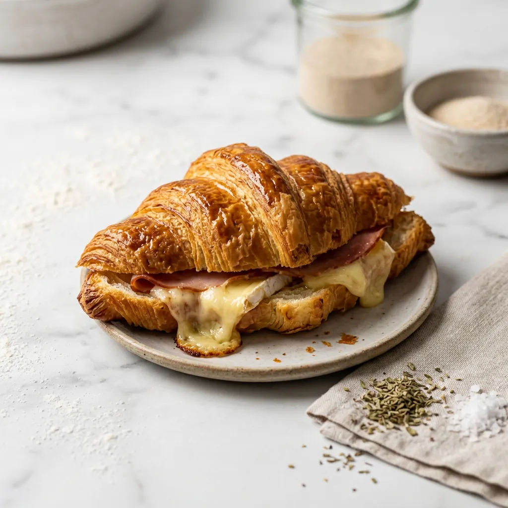 Classic French Cheese Croissants