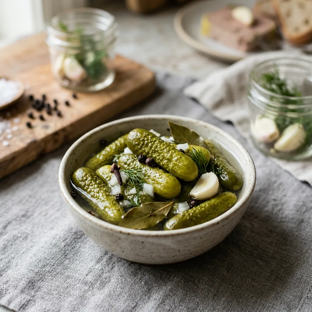 Classic French Cornichon Pickles