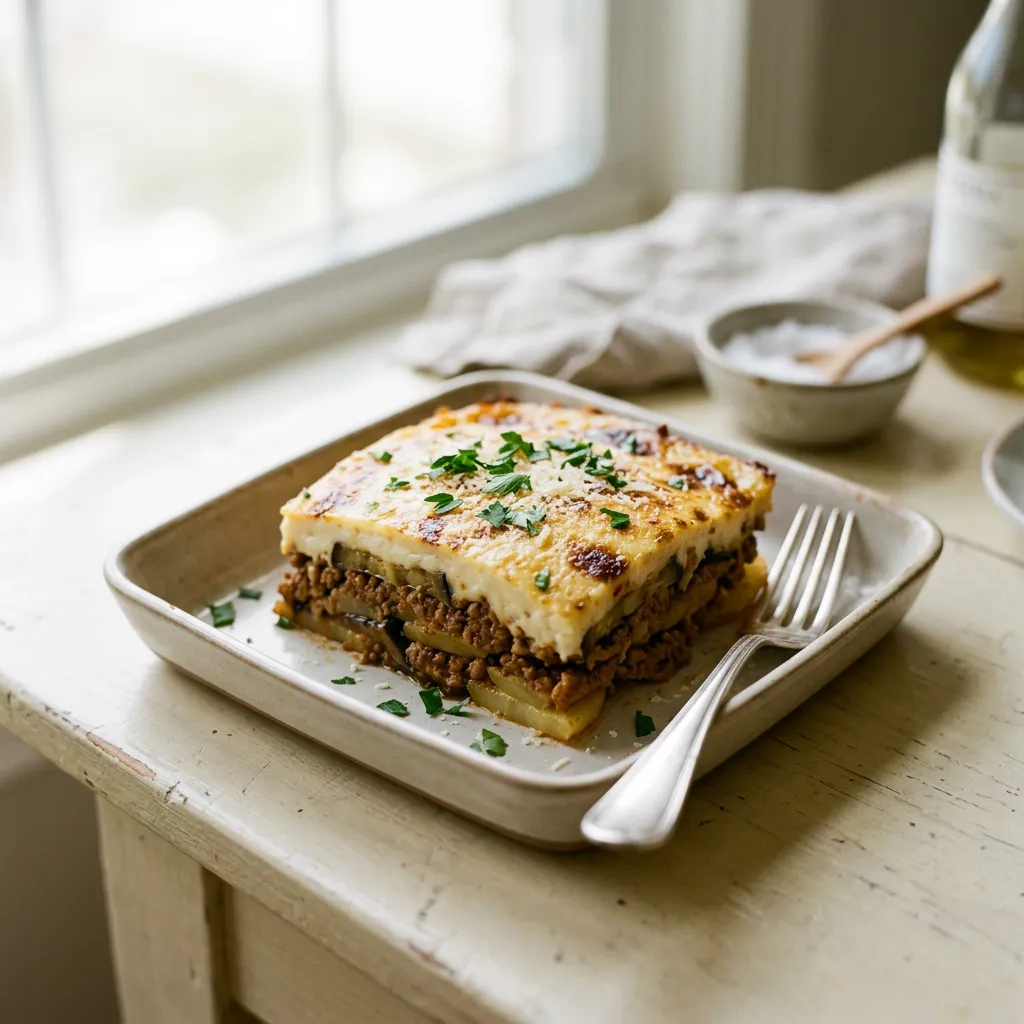 Classic Greek Eggplant Moussaka