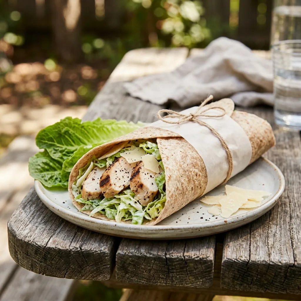 Classic Grilled Chicken Caesar Salad Wraps