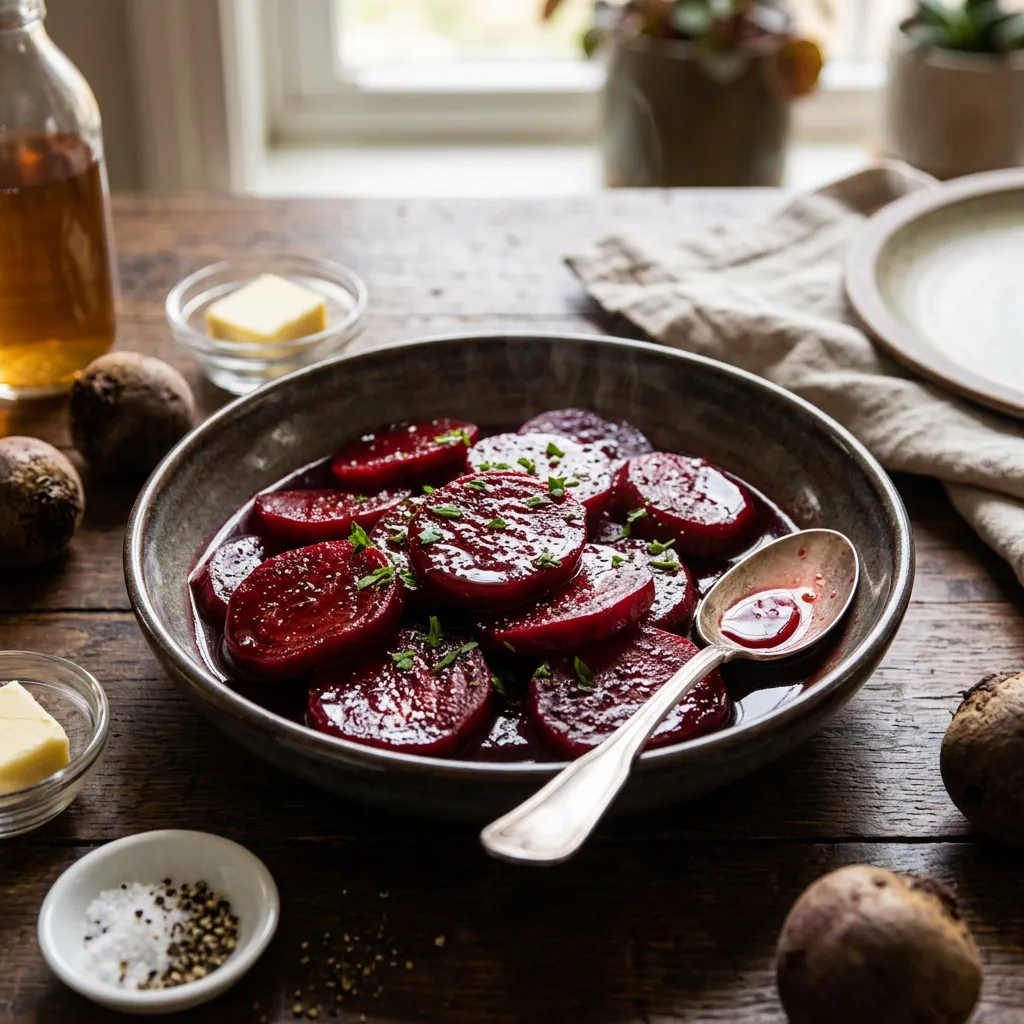 Finished Classic Harvard Beets dish