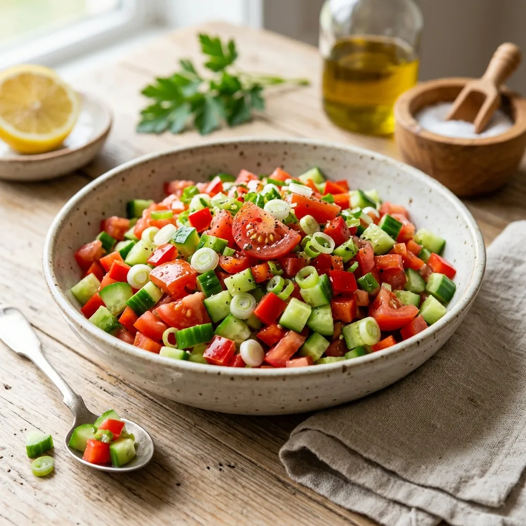 Classic Israeli Salad (Pareve)