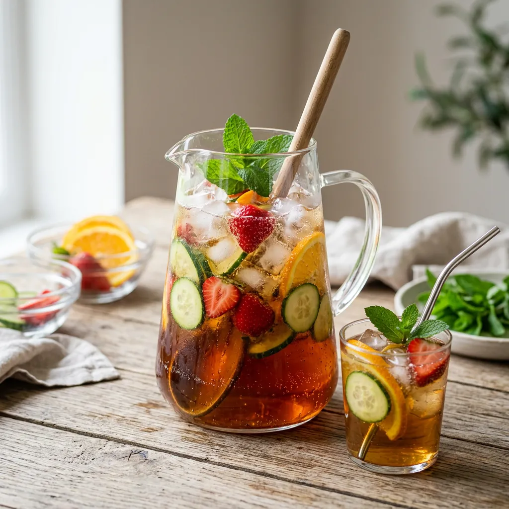 Classic Pimm's and Lemonade