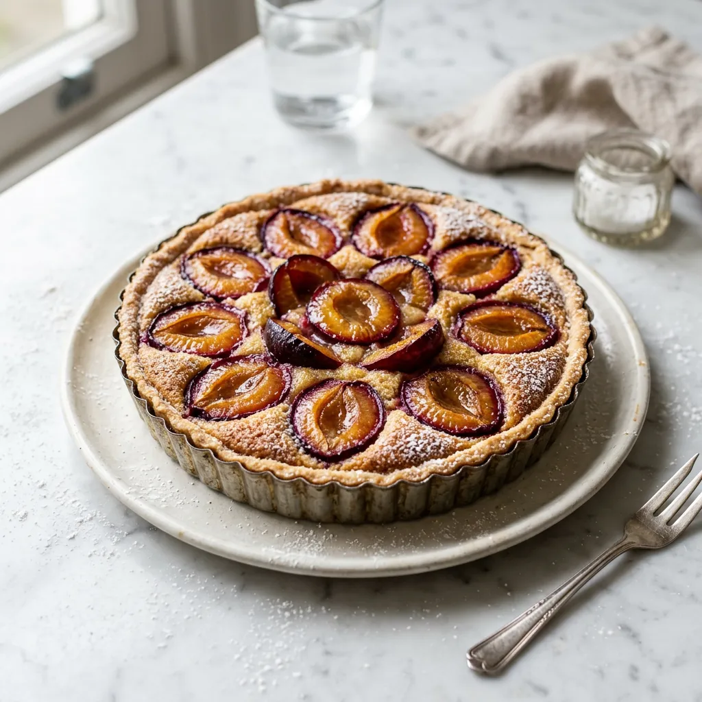 Classic Plum and Almond Tart