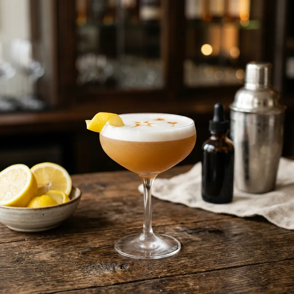 Classic Scotch Sour Cocktail