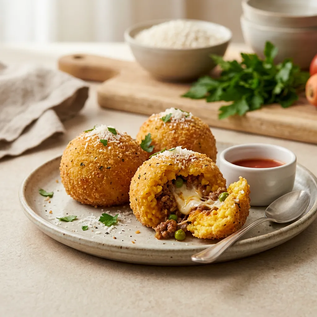 Classic Sicilian Arancini (Arancine di Riso)
