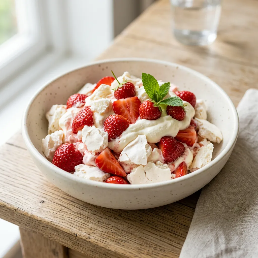 Classic Strawberry Eton Mess