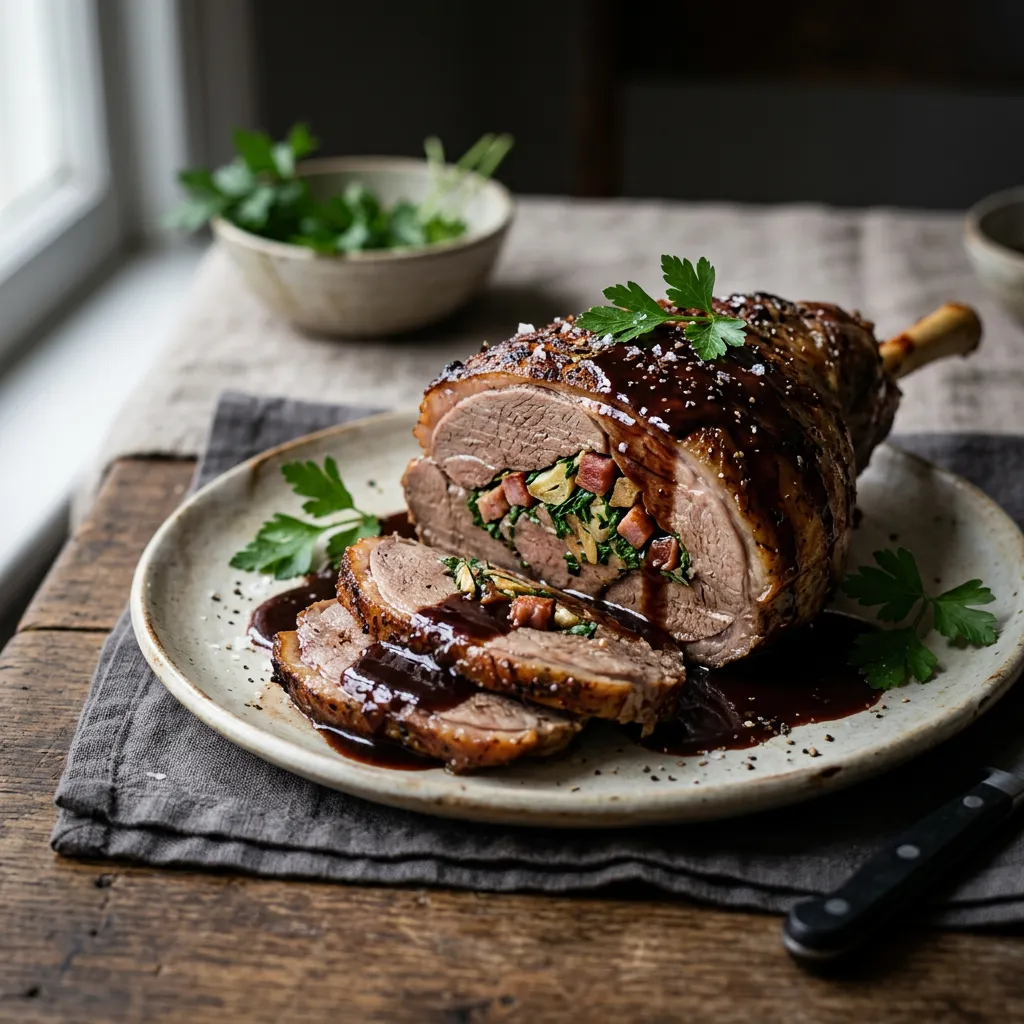 Classic Stuffed Leg of Lamb Recipe