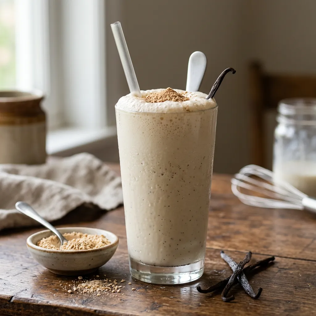 Classic Vanilla Malted Milkshake