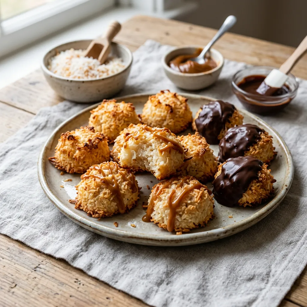 Cocadas Recipe (Coconut Macaroons With Dulce de Leche and Chocolate)