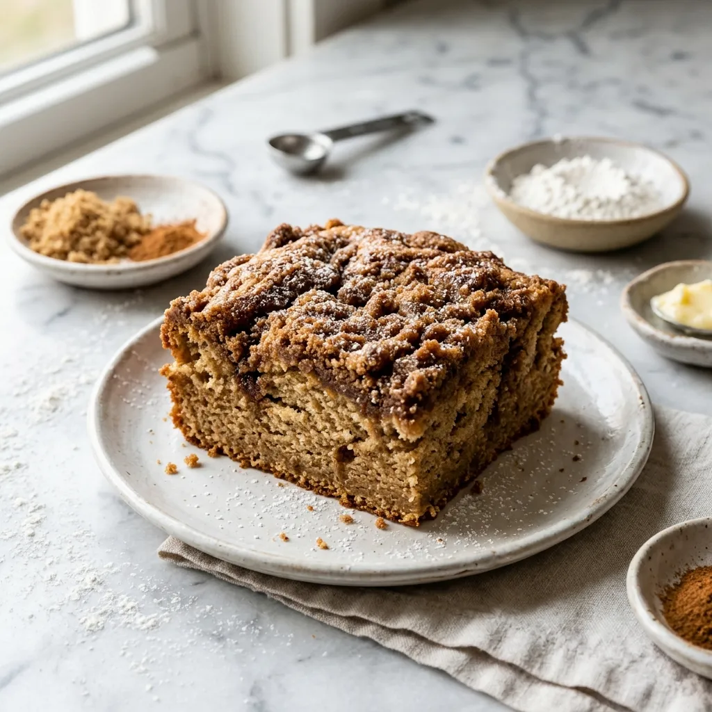 Coffee Cake With Brown Sugar and Cinnamon Streusel Topping