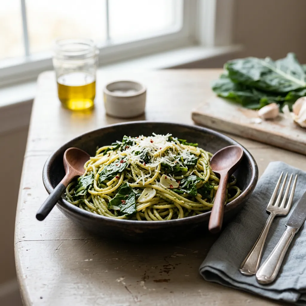 Collard Greens Pasta