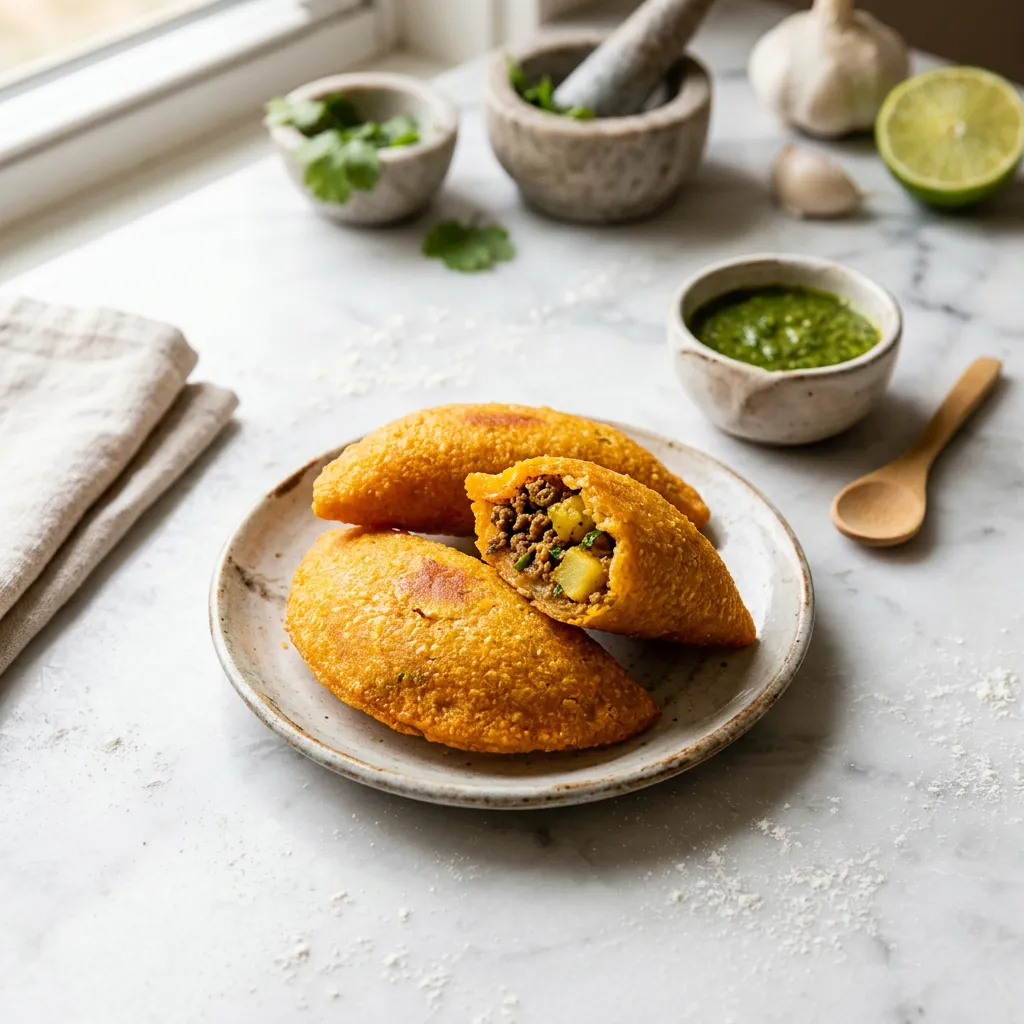 Colombian Empanadas: Fried Empanadas With Beef and Potato Filling