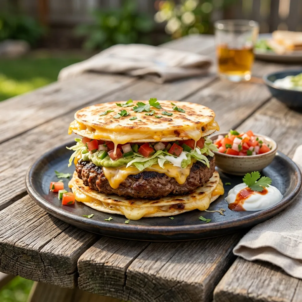 Copycat Applebee's Quesadilla Burgers