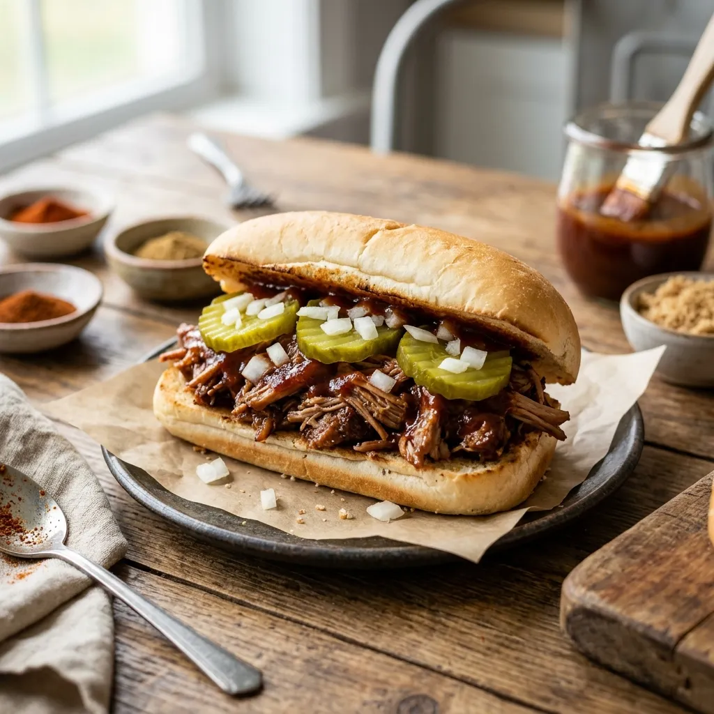 Copycat McRib Sandwich