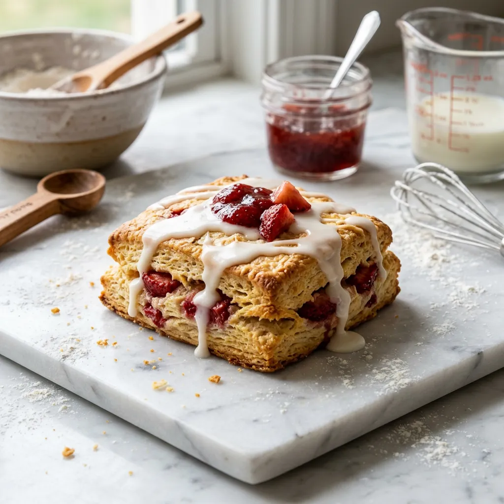 Copycat Popeyes Strawberry Biscuits
