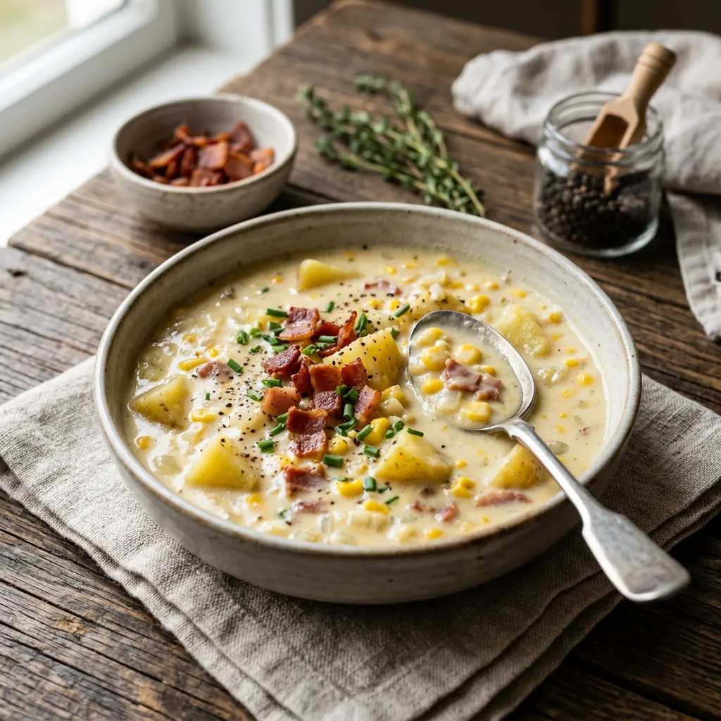Corn Chowder With Bacon Recipe