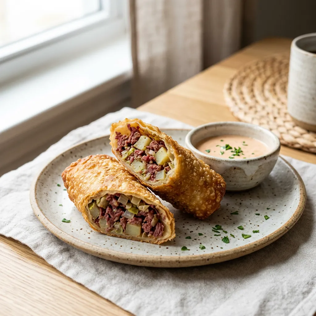Corned Beef Egg Rolls
