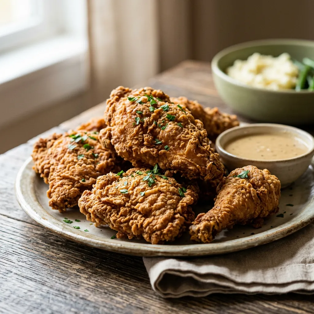 Finished Country Fried Turkey Recipe dish