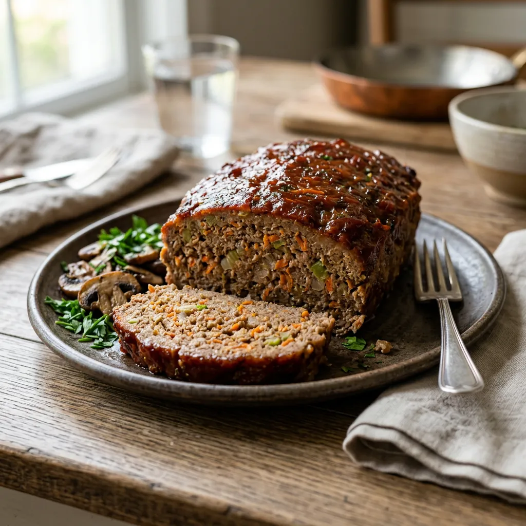 Finished Country Meatloaf Recipe dish