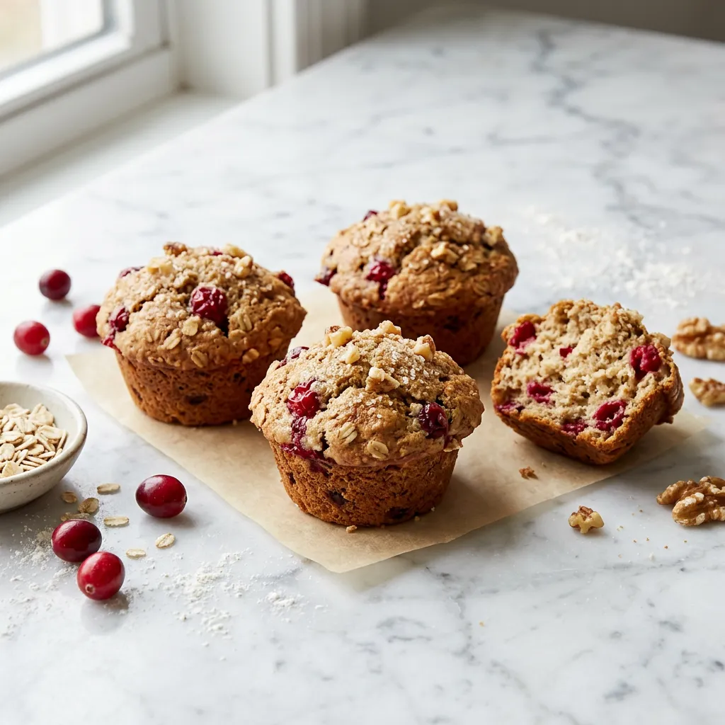 Cranberry Oatmeal Muffins Recipe