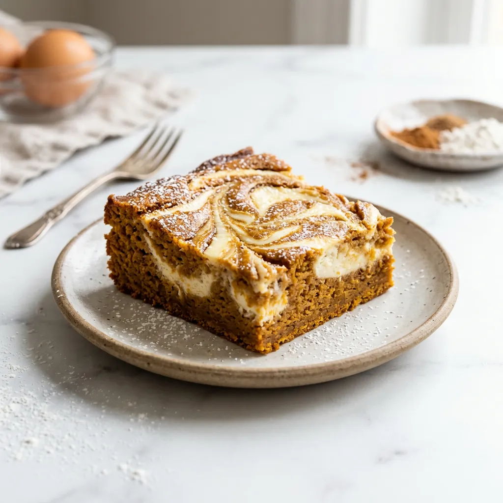 Cream Cheese Swirl Pumpkin Brownies Recipe