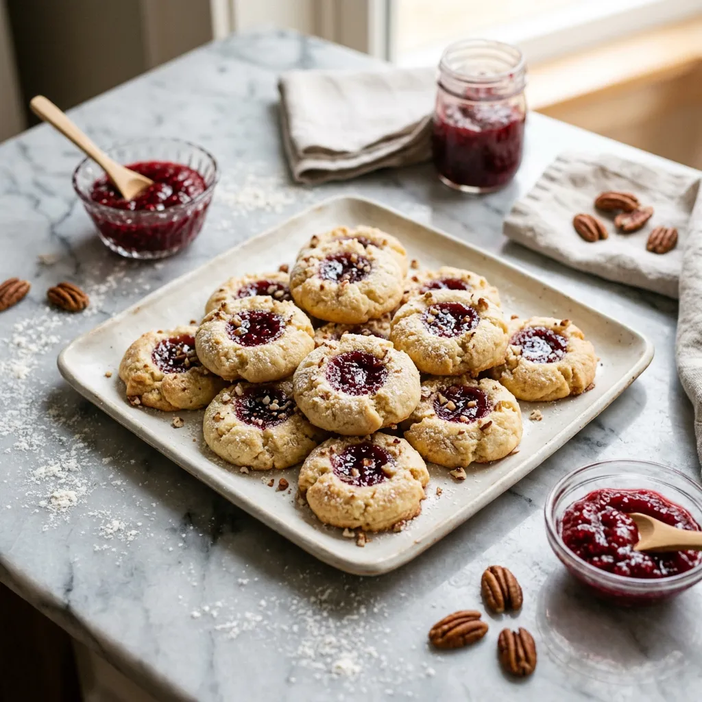 Cream Cheese Thumbprint Cookies