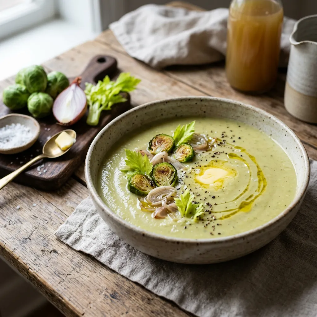 Cream of Brussels Sprouts Soup